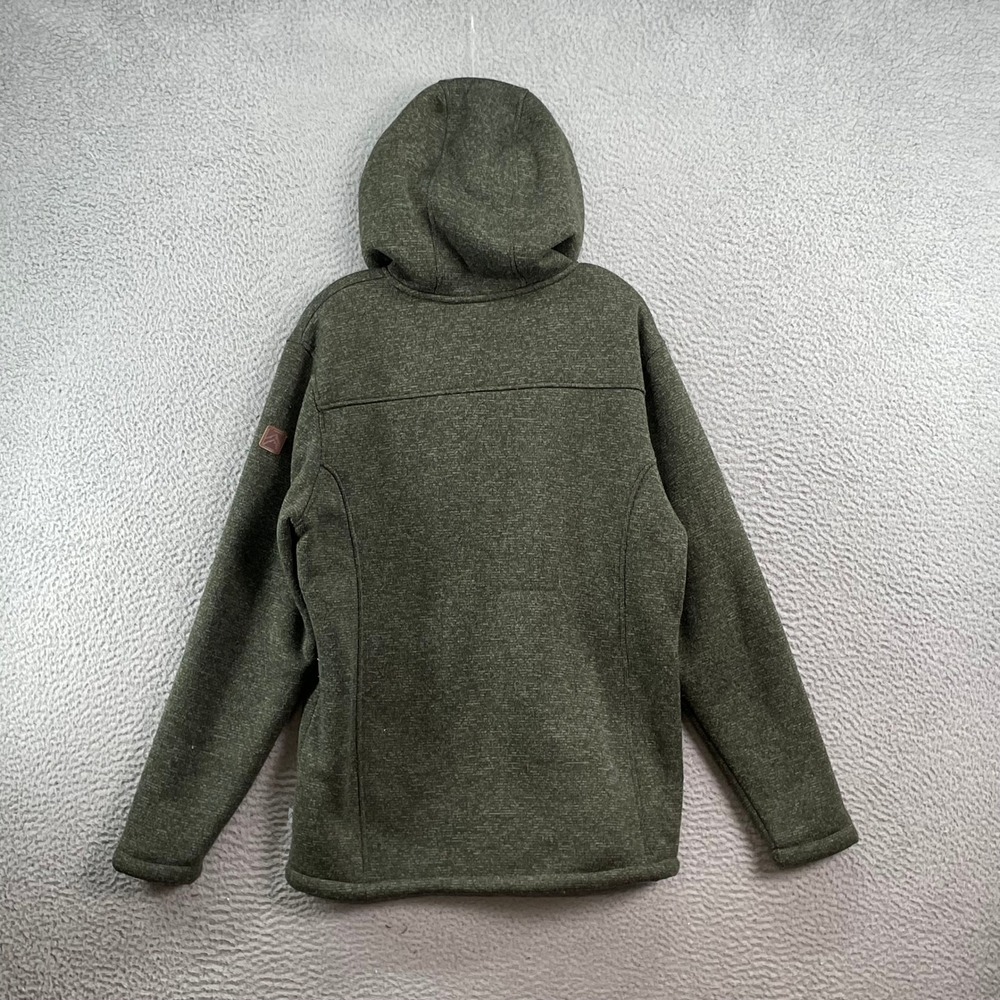 Rugged Elements Hoodie Mens Large Green Full Zip Sherpa Lined Sweater Jacket L - Picture 2 of 9